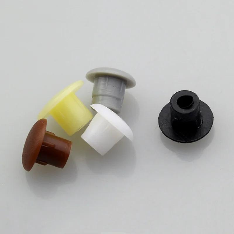 Bouchon à trou en plastique pour embellissement de meubles, 200 pièces, bouchon en caoutchouc, acces