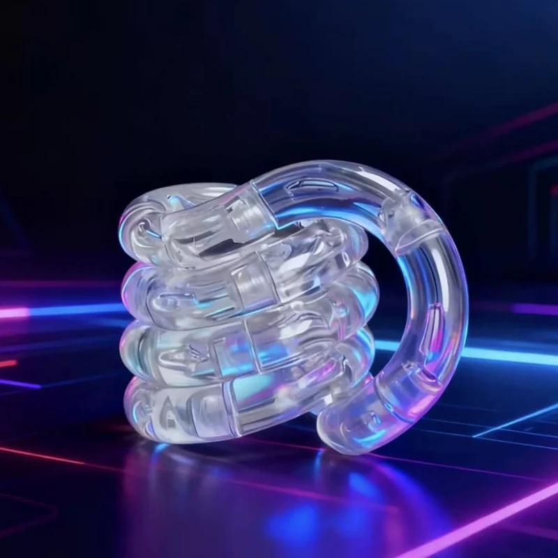 1/3/5 pièces corde déformable cristal torsion corde pression soulagement du Stress jouets arc-en-cie