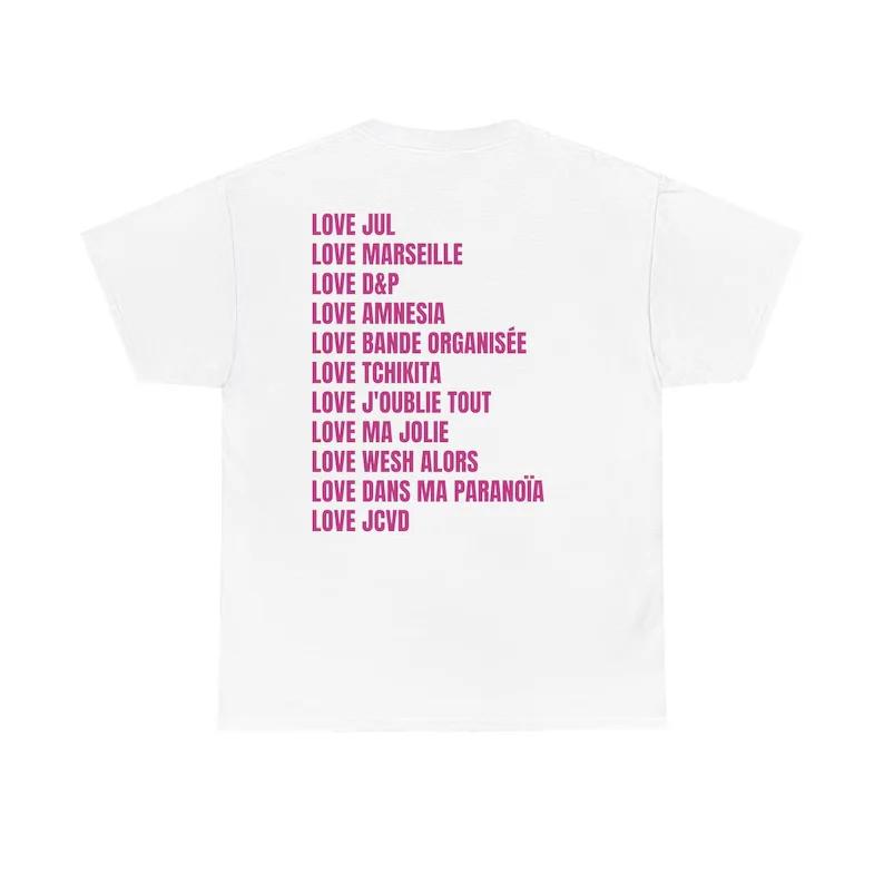 Nouveau Maillot Jul t-shirt été coton hommes femmes haut t-shirt à manches courtes Streetwear ample 