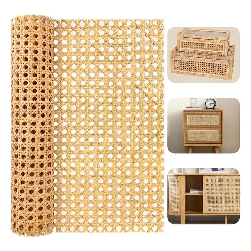 Sangle en rotin naturel de 16 pouces de large et de 40 pouces de long, rouleaux de sangle en rotin d