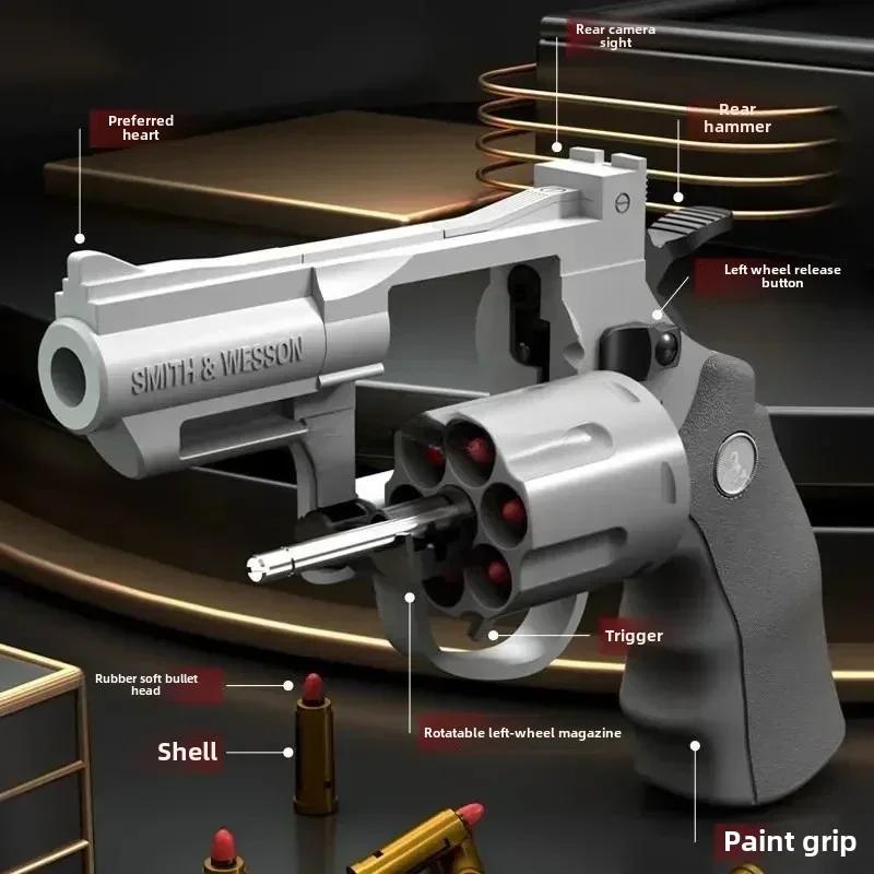 ZP5 357 pistolet lanceur de Revolver EVA balle de fléchette souple jouet pistolet Airsoft CS jeu de 