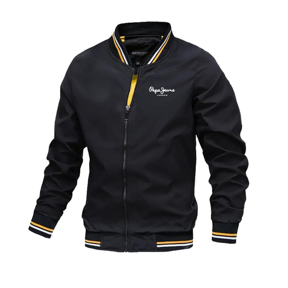 2025 printemps été Bomber veste hommes noir décontracté coupe ajustée Baseball hommes vestes nouvell