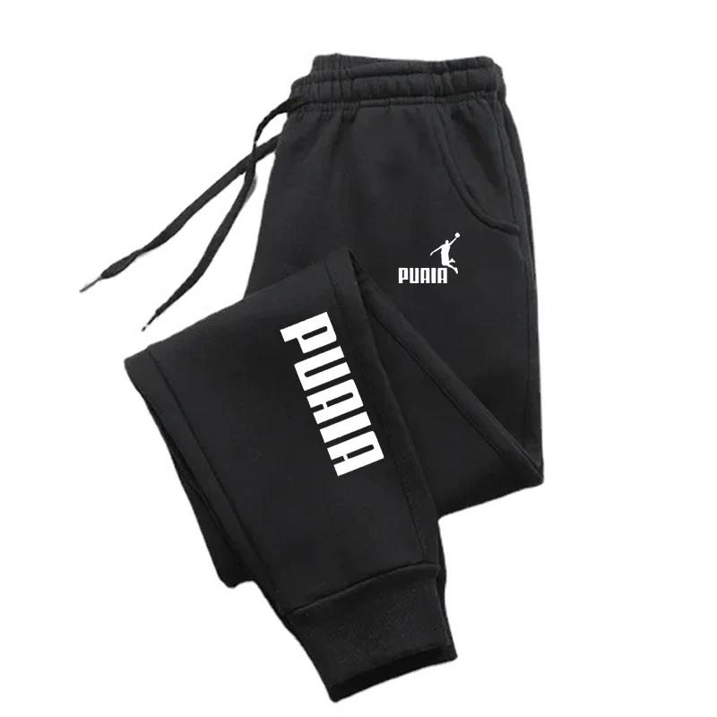 PUAIA-Pantalon de dehors Imprimé pour Homme, Jogging, Fitness, Aadt Fit, Vêtements Solides, Tenue de