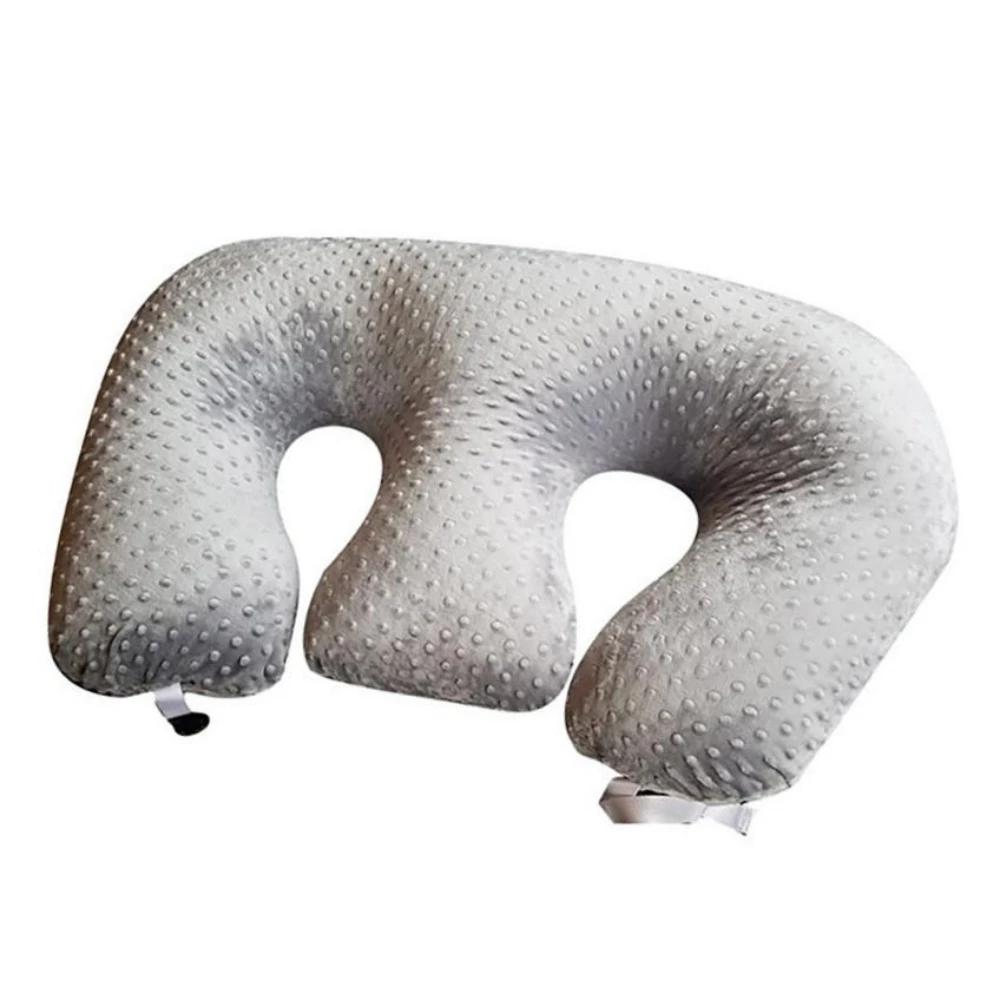 Coussin d'Allaitement Amovible pour Jumeaux, Doux, Anti-crachat de Lait, Multifonctionnel