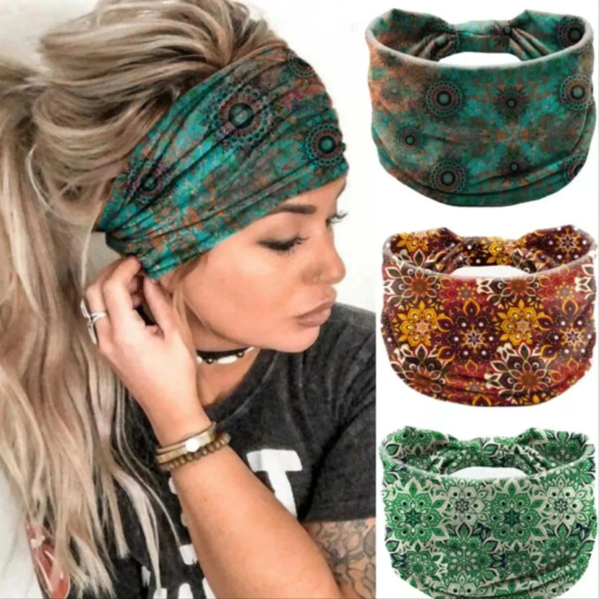 1PC nouveaux bandeaux de cheveux bohème bandeaux personnalisés paquet élastique absorbant la sueur r