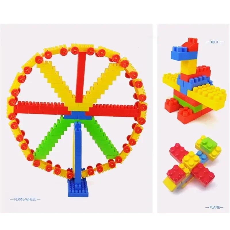 130 pièces grandes particules de blocs de construction jouets assemblés jouets éducatifs de la petit