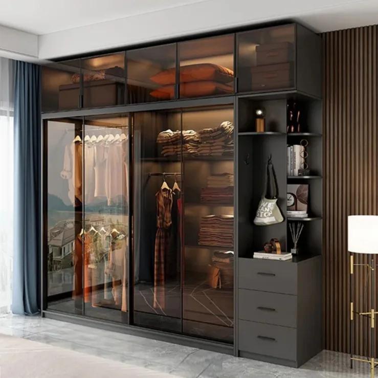 Armoires sur mesure, unités de rangement pour chambre à coucher, armoires de luxe de style italien, 