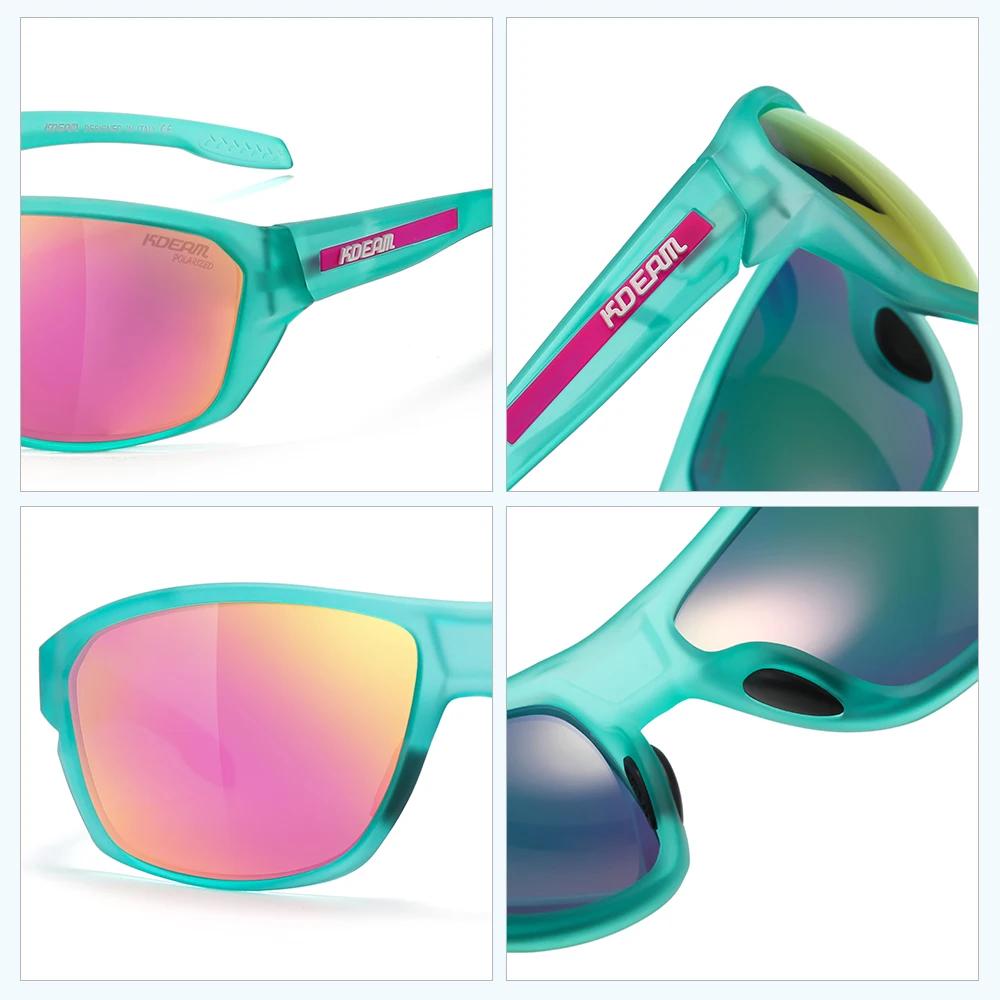 KDEAM toutes les lunettes de soleil de pêche noires polarisées Performance lunettes de soleil de spo