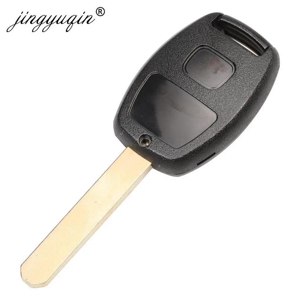 Jingyuqin 10 pièces/lot lame découpée 2/3/4 boutons coque de clé à distance housse FOB pour HONDA no