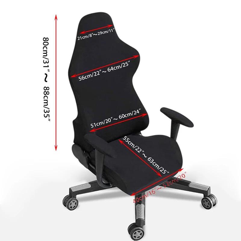 Housse de chaise de jeu en Jacquard polaire élastique, extensible, anti-poussière, housse de protect