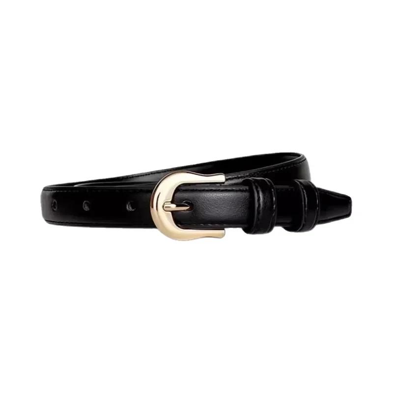 Ceinture d'été marron avec pantalon occidental assorti, Simple et polyvalente, nouvelle décoration à