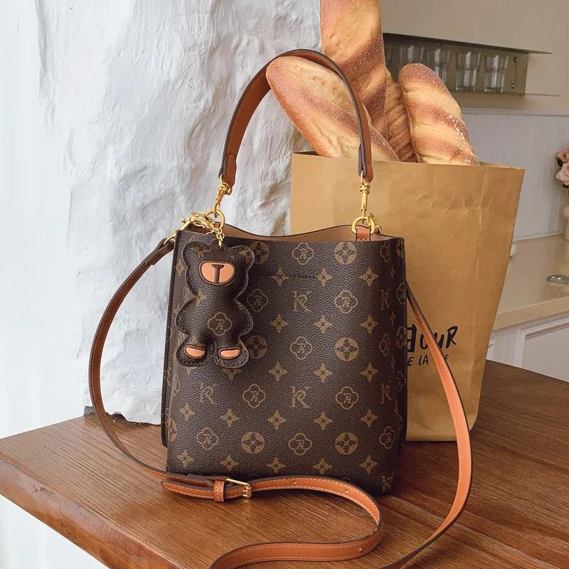 Sac à main vintage de style classique pour les déplacements, sac seau adapté à toutes les occasions,