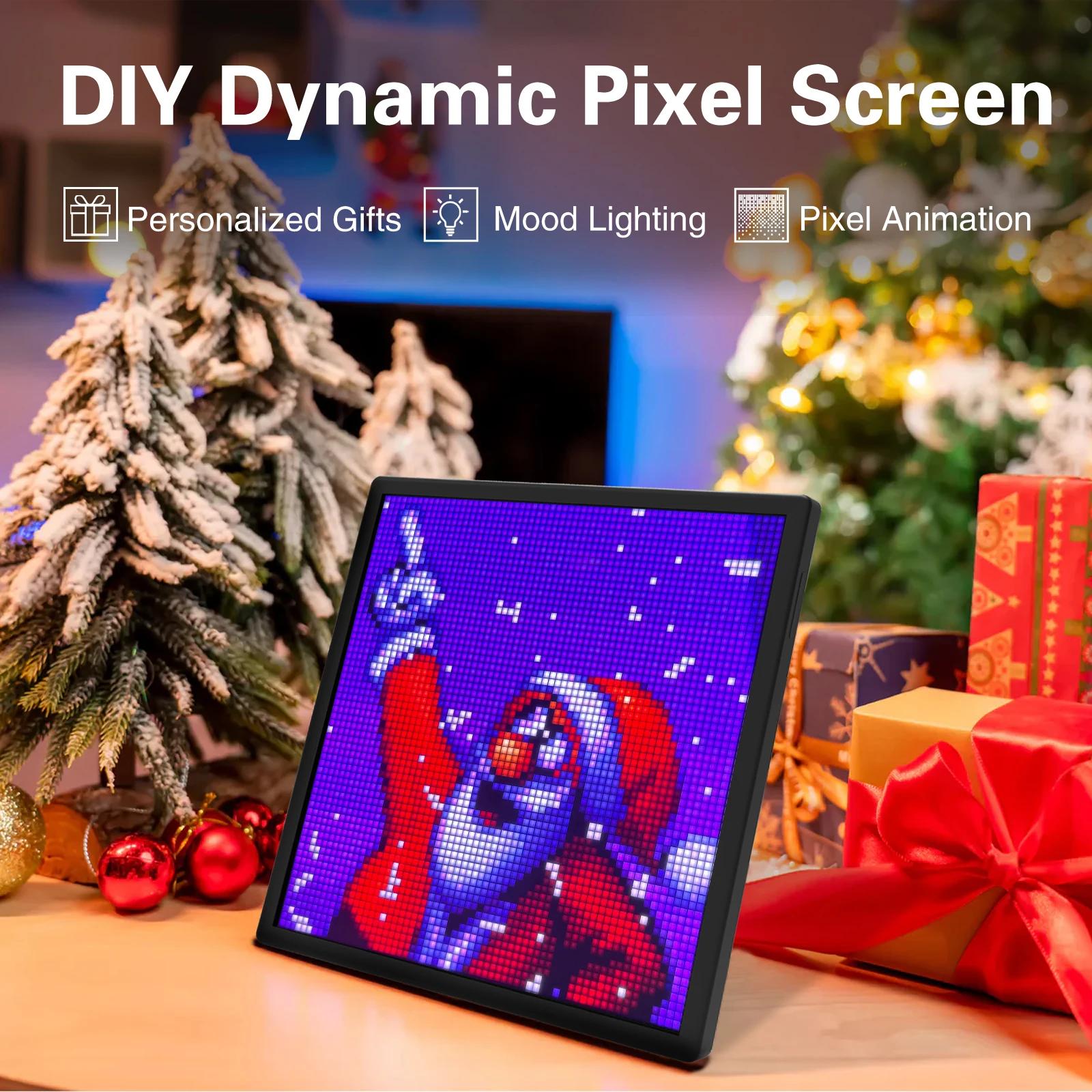 LED Pixel Matrix Bluetooth affichage intelligent 64x64 RGB panneau de lampe numérique bricolage Art 