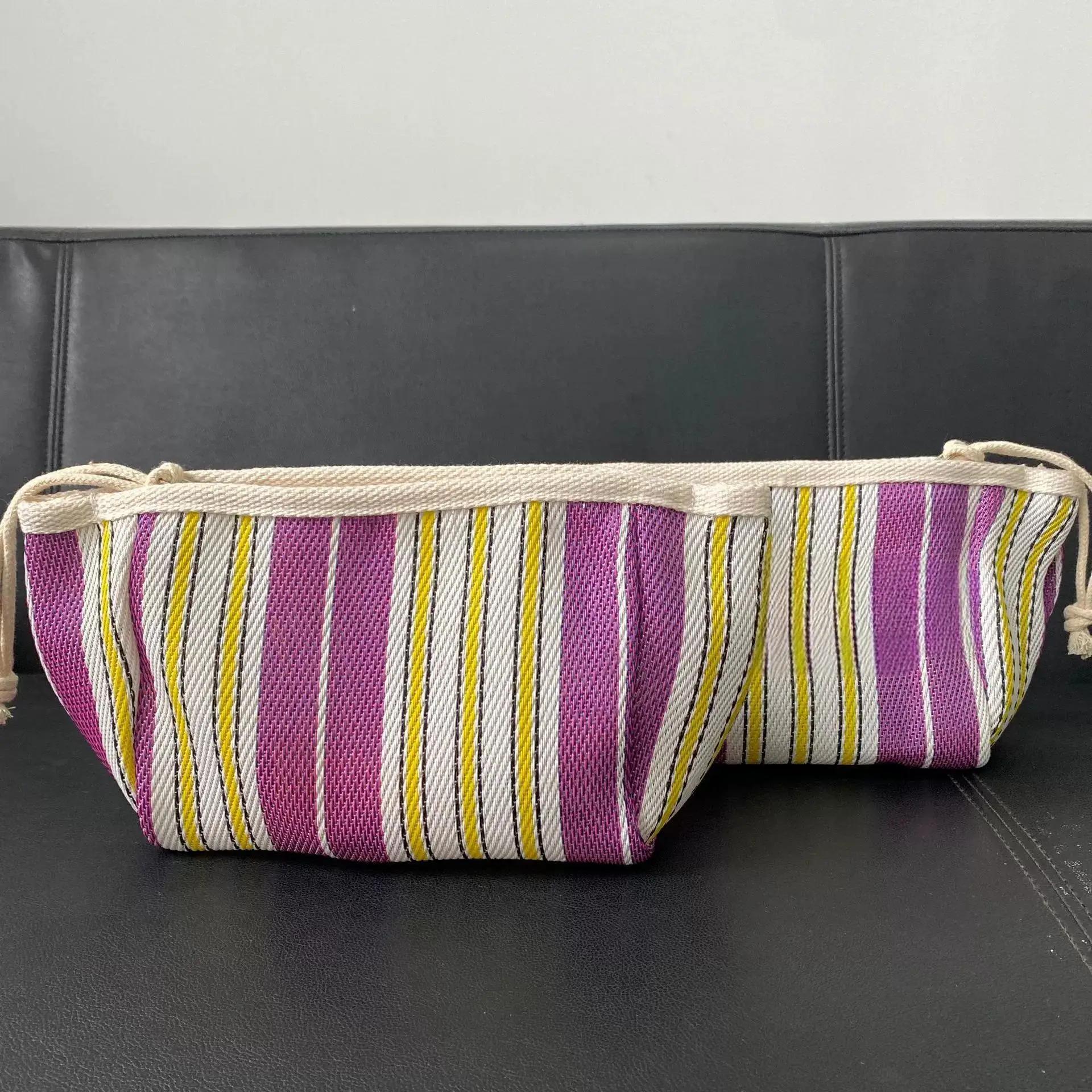 Pochette à fermeture éclair en toile imprimée zèbre – Trousse de maquillage à main et petit sac en t