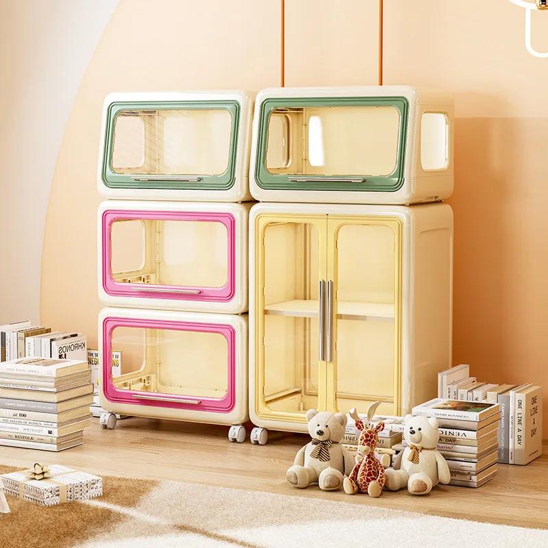 Armoire de rangement de jouets pour enfants, casier, étagère à livres, armoire de rangement multifon