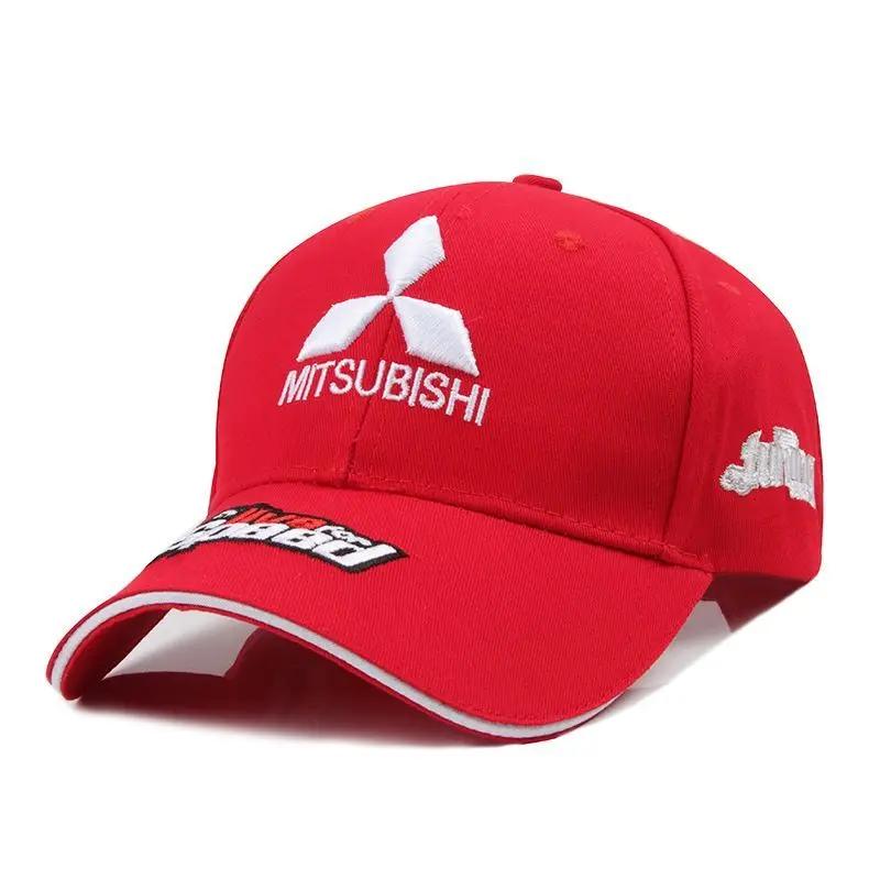 Casquette de baseball noire thème Mitsubishi Racing, casquette commémorative avec logo de voiture, p
