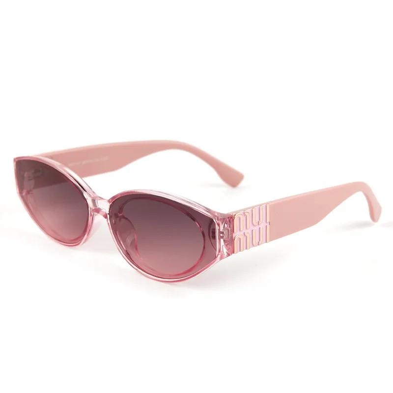 Lunettes de soleil Glamour Fashion 2025 pour femmes, lunettes de créateur ovales de luxe pour hommes