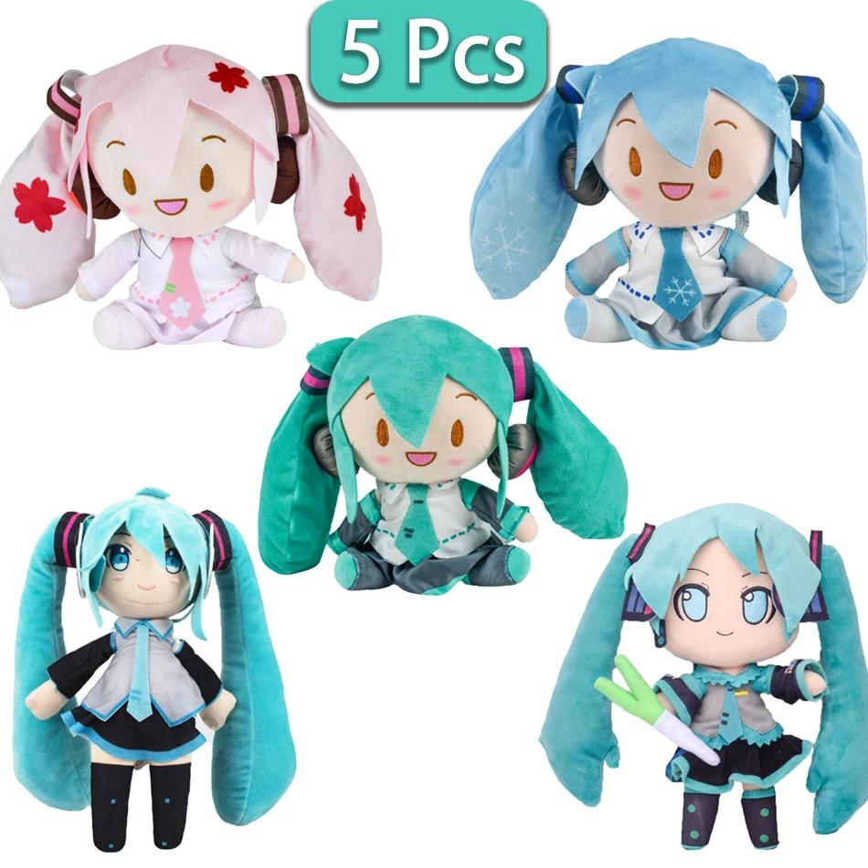 Dessin animé 20 cm Hatsune Miku peluche poupée jouet Anime sakura Miku neige Miku personnage Kawaii 