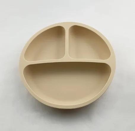 Vaisselle en Silicone souple pour bébé, plat d'alimentation pour enfant, assiette à ventouse, bol cu