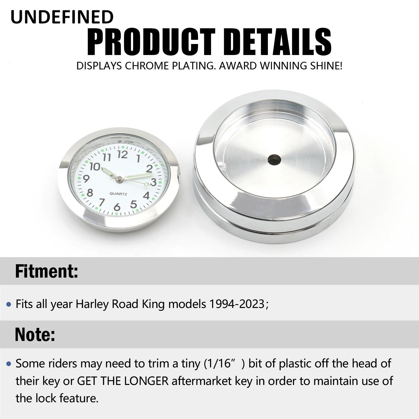 Couvercle d'Horloge de Verrouillage de Fourche pour Harley Road King FLHR/I FLHRC/I FLHRSE 1994-2022