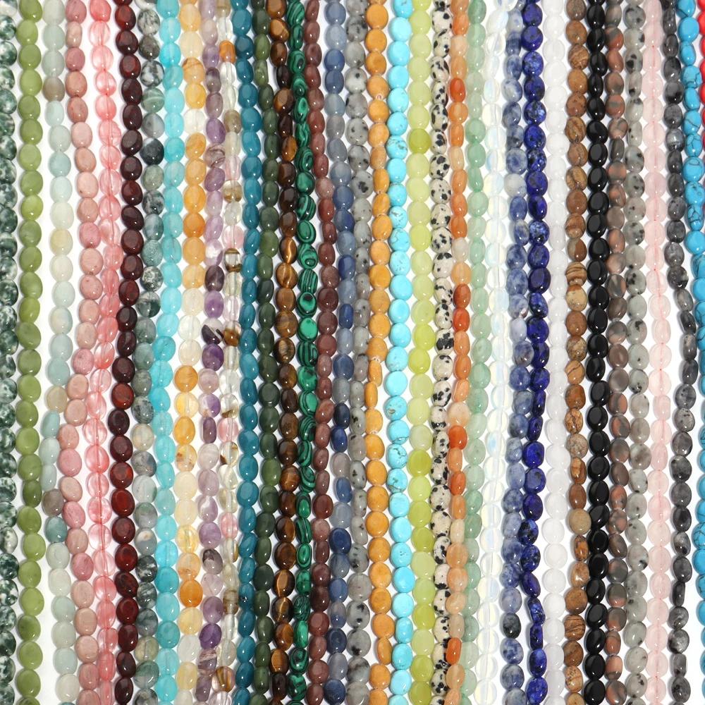 AventAuckland-Perles en Pierre Naturelle, Opale Verte, Agates Plates et promenales, pour Bijoux, Acc