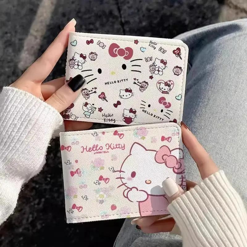Porte-cartes Kawaii HelloKitty, porte-carte d'identité, porte-permis de conduire, porte-monnaie en P