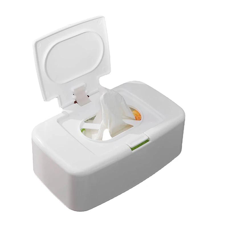 Boîte de mouchoirs humides, distributeur de lingettes portables, boîte de rangement de serviettes, c