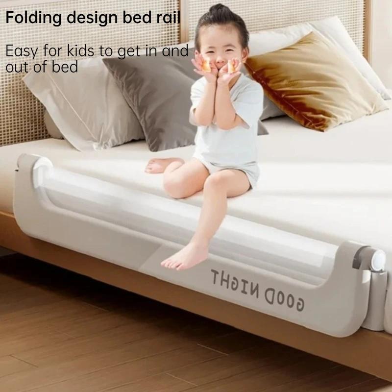 Barrière de lit IMBABY pour tout-petits, réglable et pliable, garde-corps de lit pour bébé, compatib