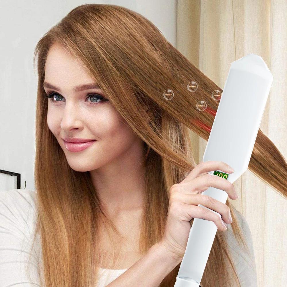 Fer de soins capillaires ultrasonique à infrarouge, récupération du traitement des cheveux endommagé