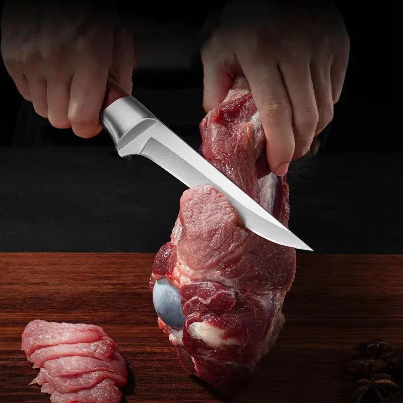 Couteau à désosser coupe de viande couteau de boucher couteau à découper acier inoxydable tranchant 