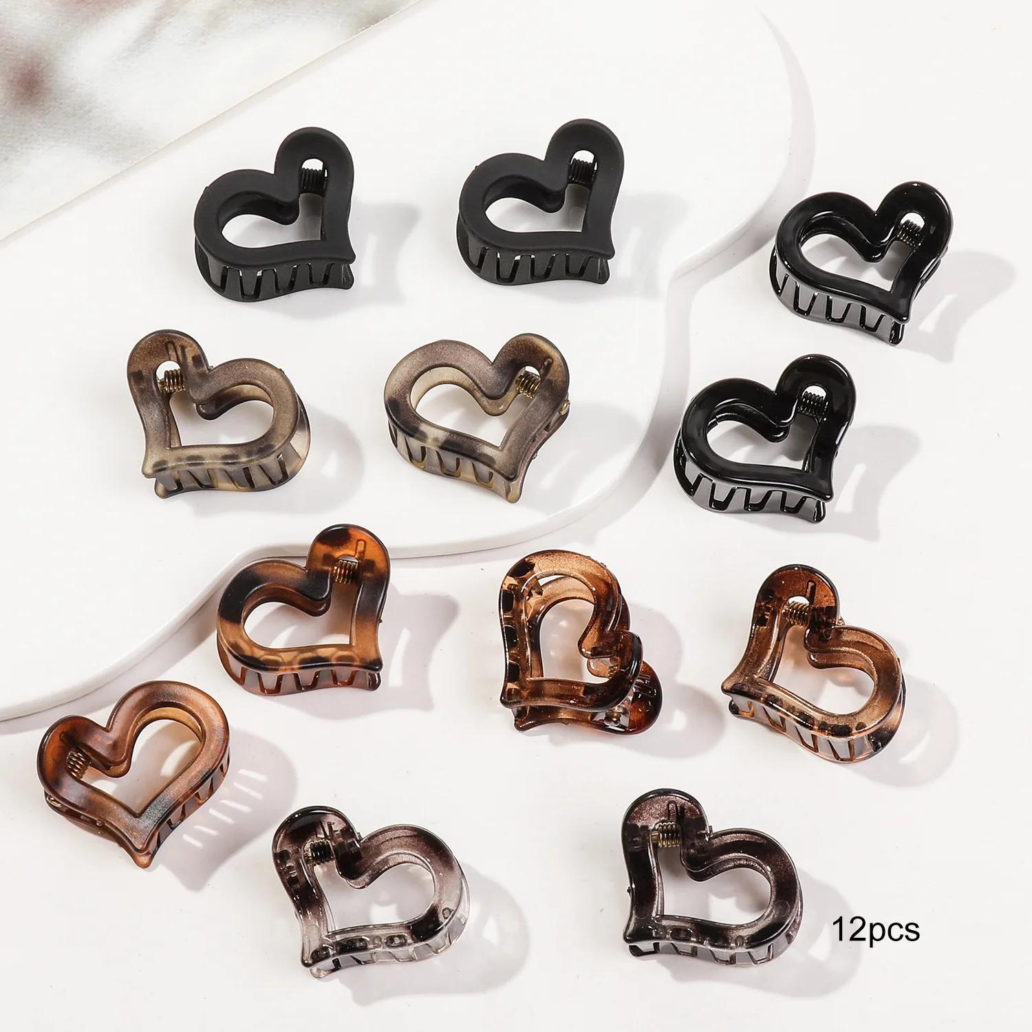 Nouvelle mode 12 pièces/ensemble petites Barrettes à cheveux géométriques florales pour enfants femm