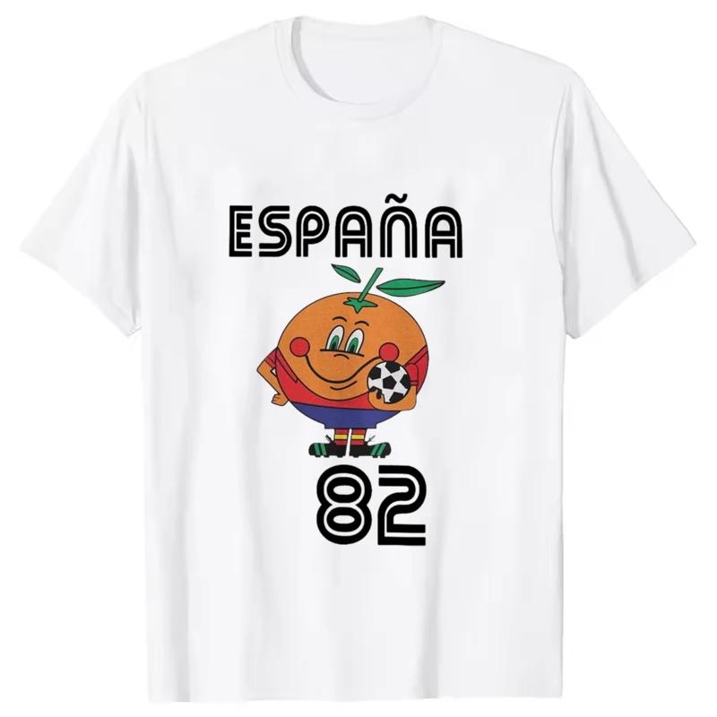 Naranjito T-Shirt hommes femmes T-Shirt col rond Espana 82 espagne mascotte 1982 Football Football T