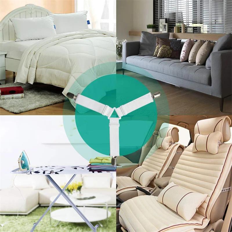 Sangles de drap de lit, attaches élastiques réglables, supports de draps pour housse de matelas, dra