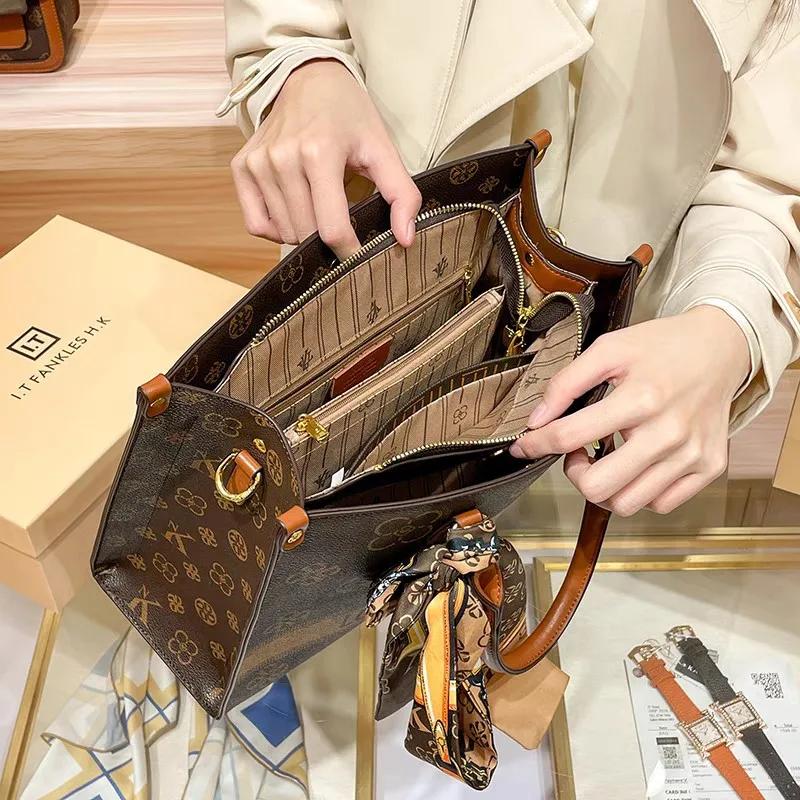 Sacs à langer élégants, décontractés, simples, vintage, à la mode pour femmes, sac à main en cuir de