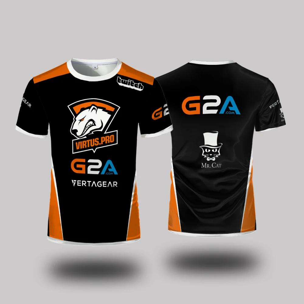 T-shirt décontracté à col rond, uniforme du club Virtus.Pro Esports, pour hommes et femmes, idéal po
