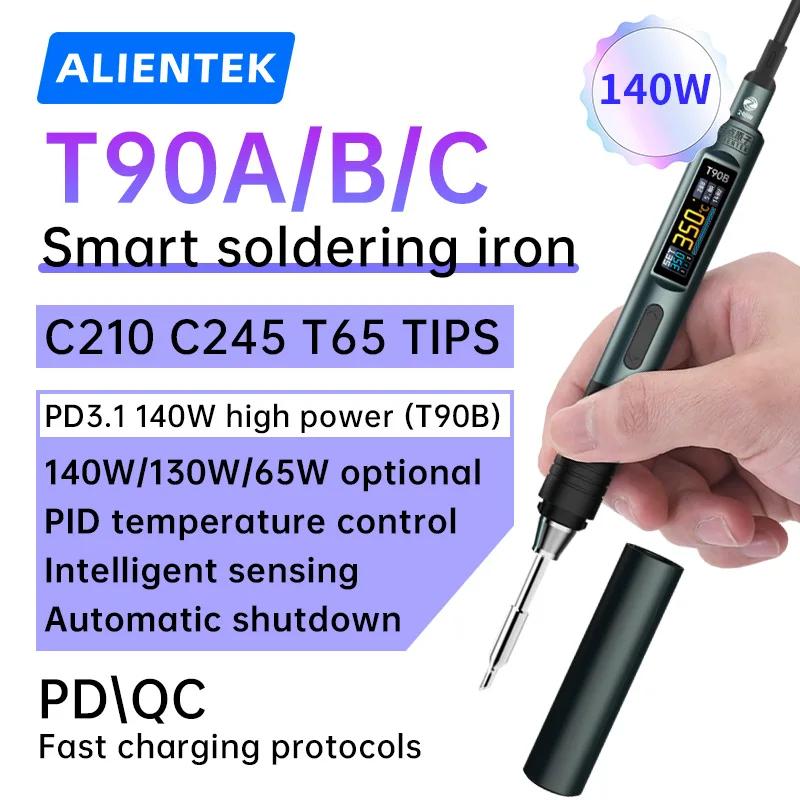 ALIENTEK T90 fer à souder intelligent PD 140W température réglable DC 28V 80-450 ℃   Kit de station 