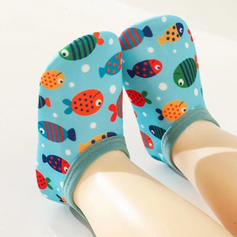 Enfants natation Surf sport baskets quatre saisons anti-dérapant Aqua natation chaussettes de sol bé