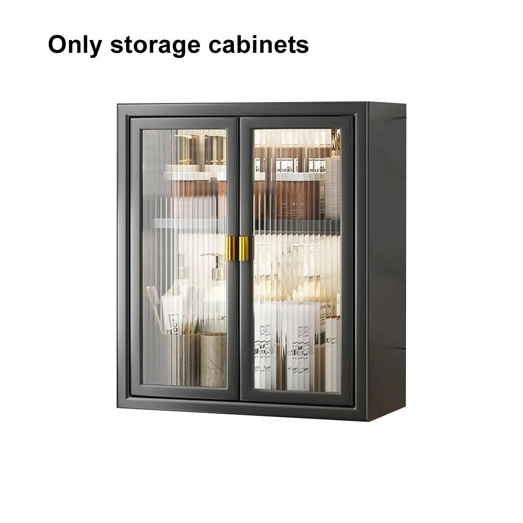 Armoire de rangement de salle de bain au toucher délicat, avec porte rabattable, armoire de rangemen