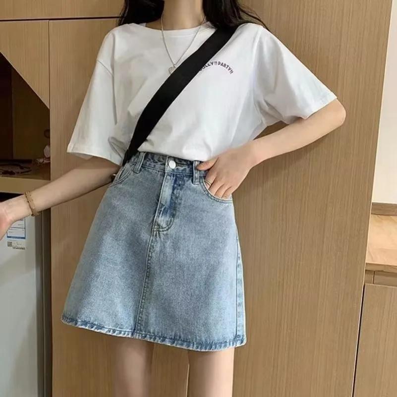 Été Denim jupe courte pour femmes haute Wiast Sexy sac serré jupes de hanche dame coupe ajustée Y2K 