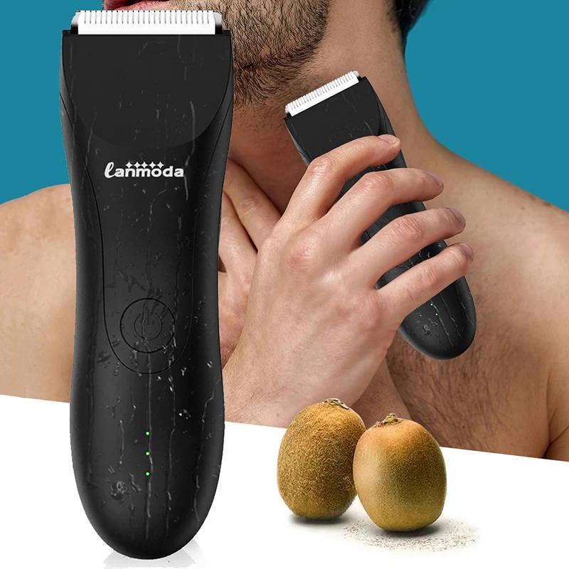 Tondeuse électrique pour hommes, corps pubien, sous la ceinture, Bikini, épilateur, étanche, Manscap