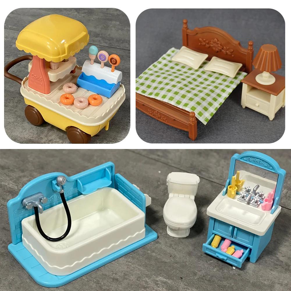 Meubles miniatures forêt, cuisine familiale, jouet, Table à manger, accessoires pour maison de poupé