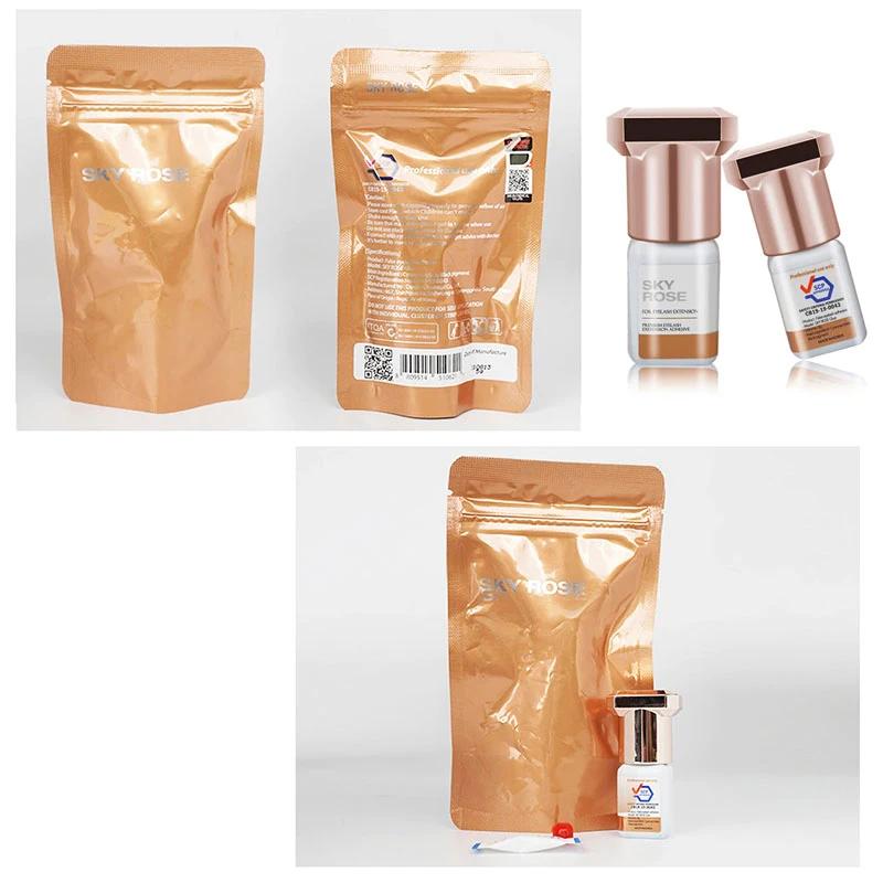 Colle Rose ciel originale coréenne, 5 bouteilles, fournitures d'extension de cils Flase, outils de m