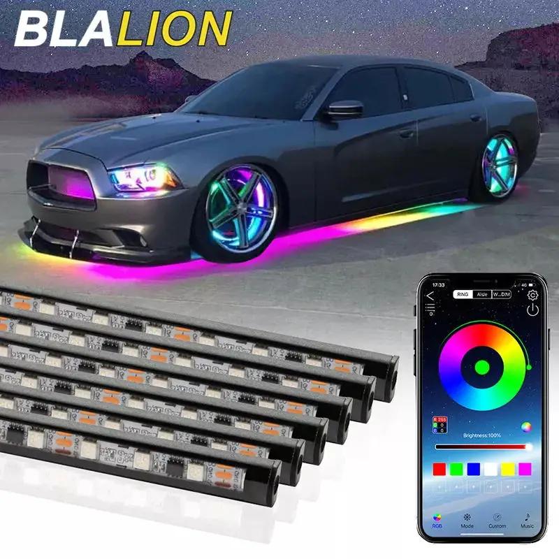SEAMETAL voiture Flexible sous-éclairage bande LED sous-corps télécommande APP RGB néons lampe d'amb