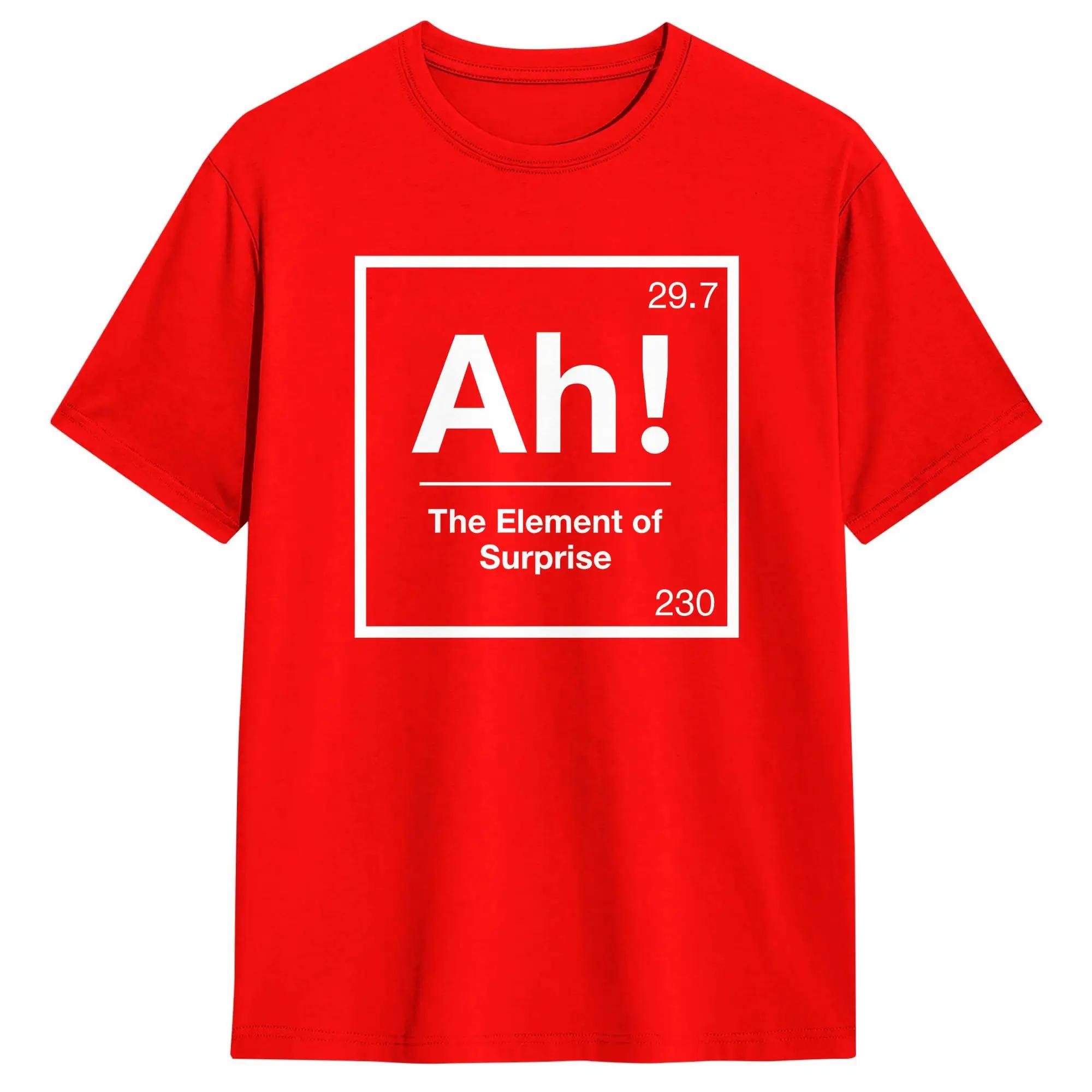 T-shirt Project Hail Mary pour l'été AH! Element of Surprise T-shirts Hippie pour hommes en pur coto