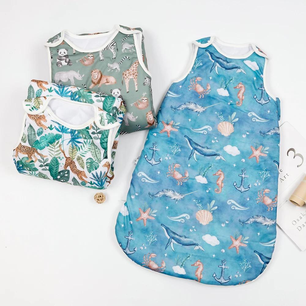 Elinfant 1 Pc bébé sac de couchage polyester Farbic mode imprime S/M/L 3 tailles respirant lavable c