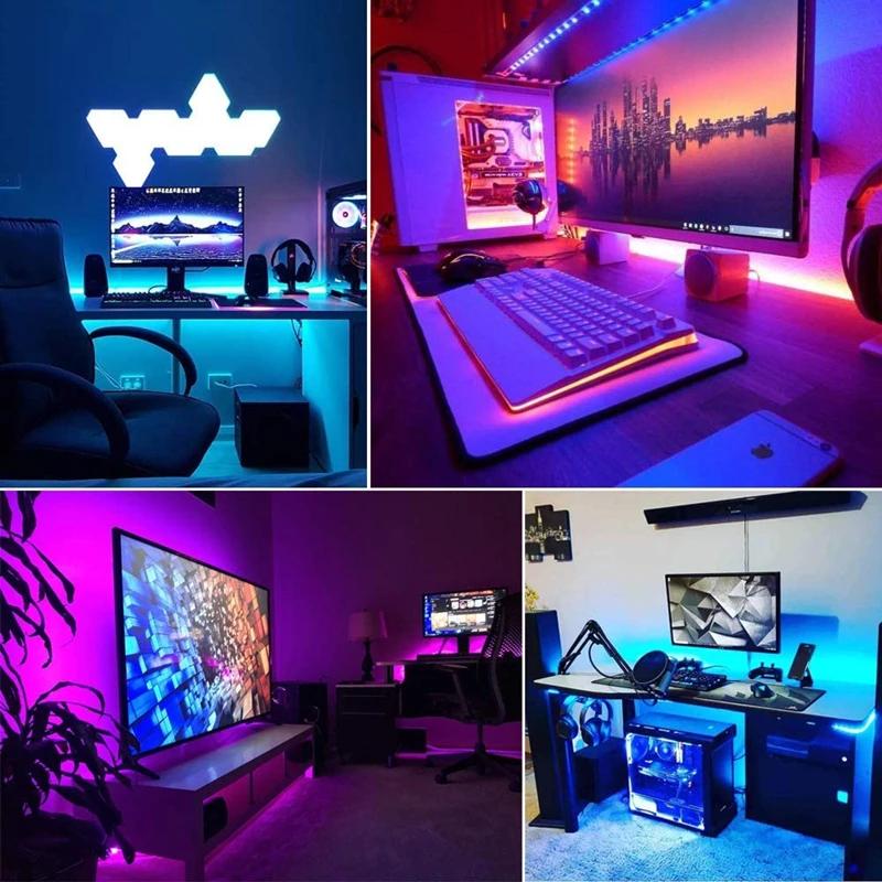 USB 5V LED lumières pour TV avec contrôle APP ruban Flexible RGB5050 30 LED s/m TV LED rétro-éclaira