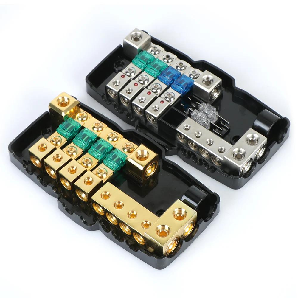 Système Audio pour moto 24V 12V, boîte à fusibles stéréo, séparateur avec lames de fusible 30A 60A, 
