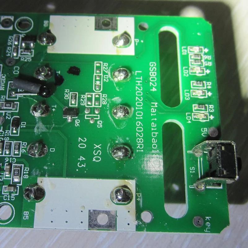 Circuit imprimé de protection de charge pour batterie au lithium Metabo, carte PCB, T1, 18V, 1 pièce