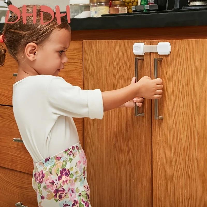 Serrure de sécurité pour enfants, Protection pour enfants, pour armoires et tiroirs, toilettes, réfr
