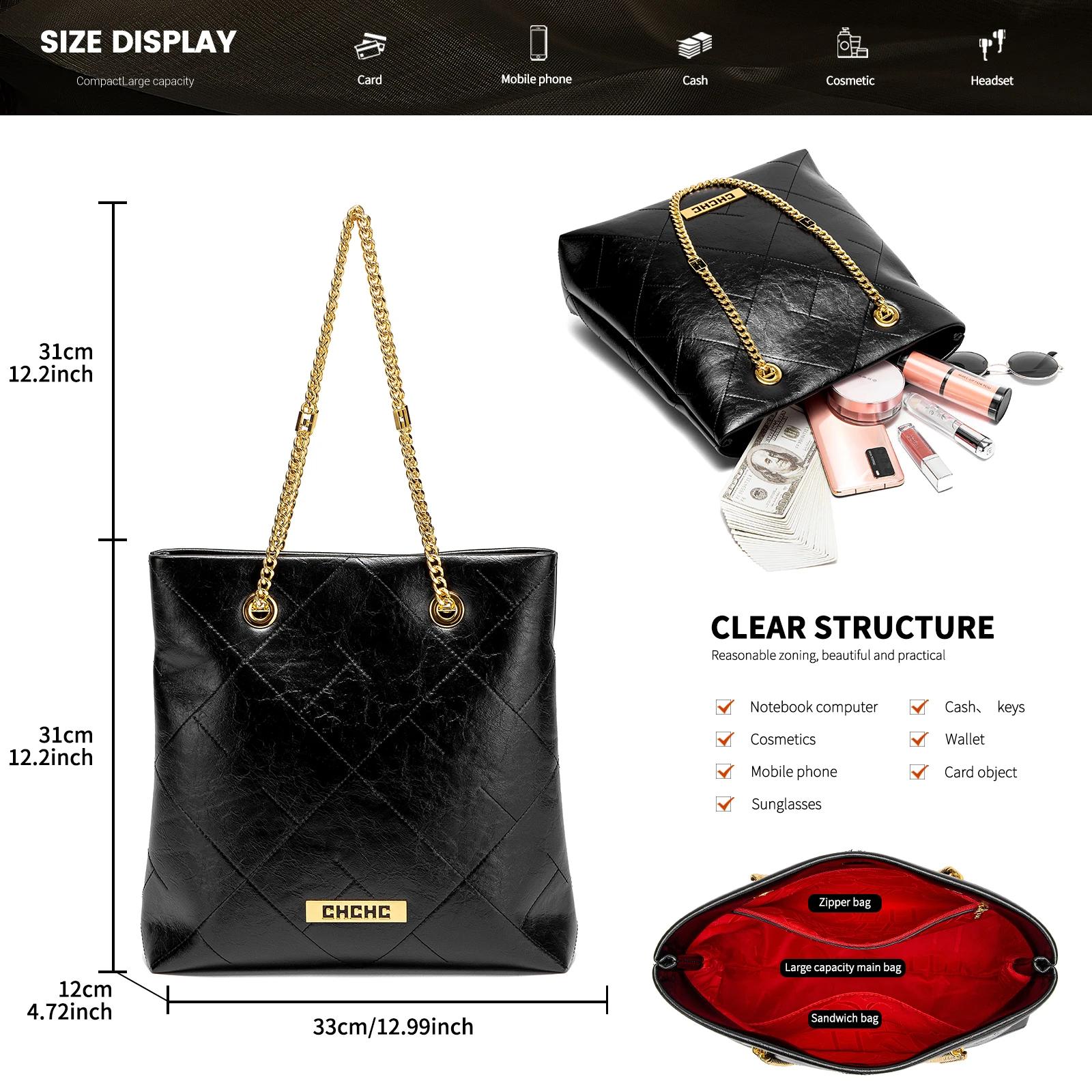 CHCH sac fourre-tout pour femme 2025 nouveau sac à chaîne de haute qualité sac à bandoulière pour fe